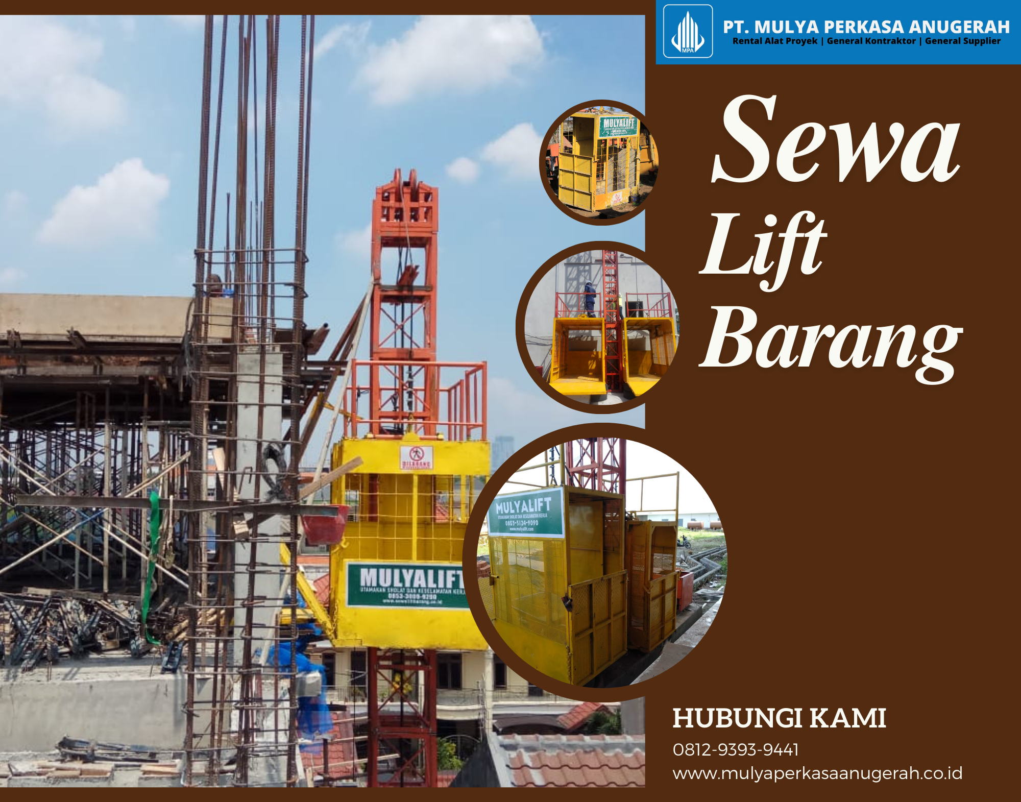 Sewa Lift Barang Jawa Barat Bekasi