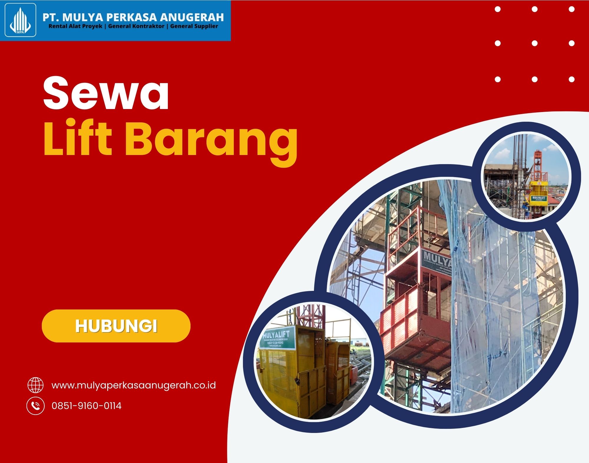 Lift Barang Proyek Kabupaten Tabanan – Bali