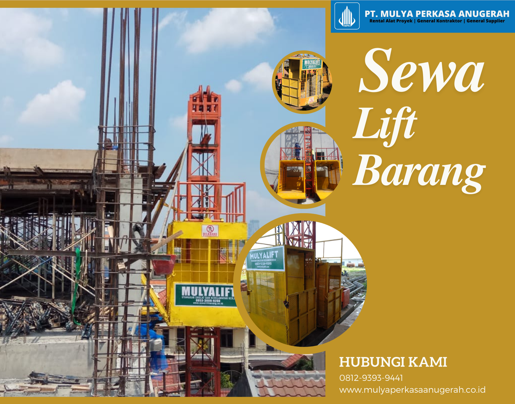 Sewa Lift Barang Jawa Barat, Subang