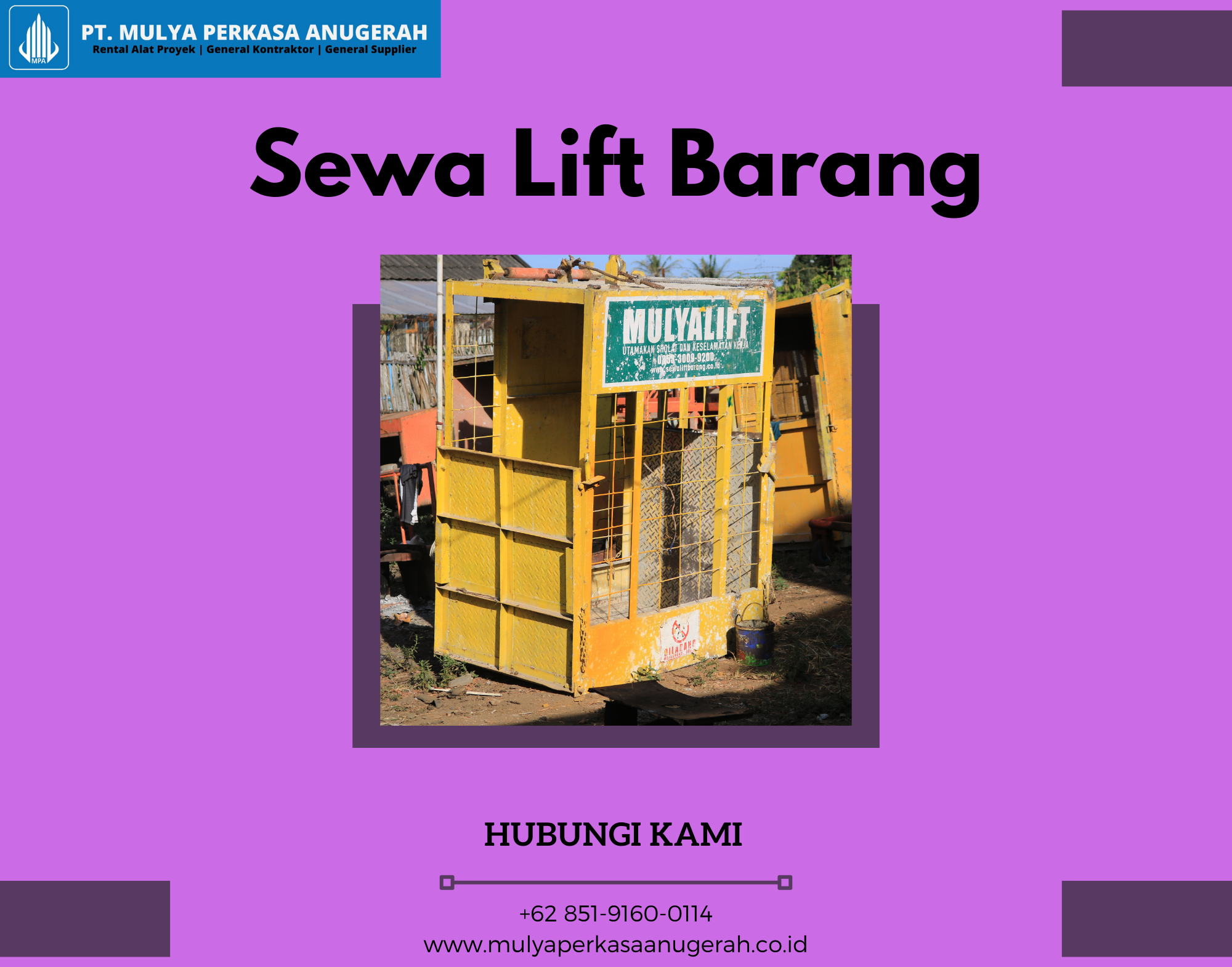 Sewa Lift Barang