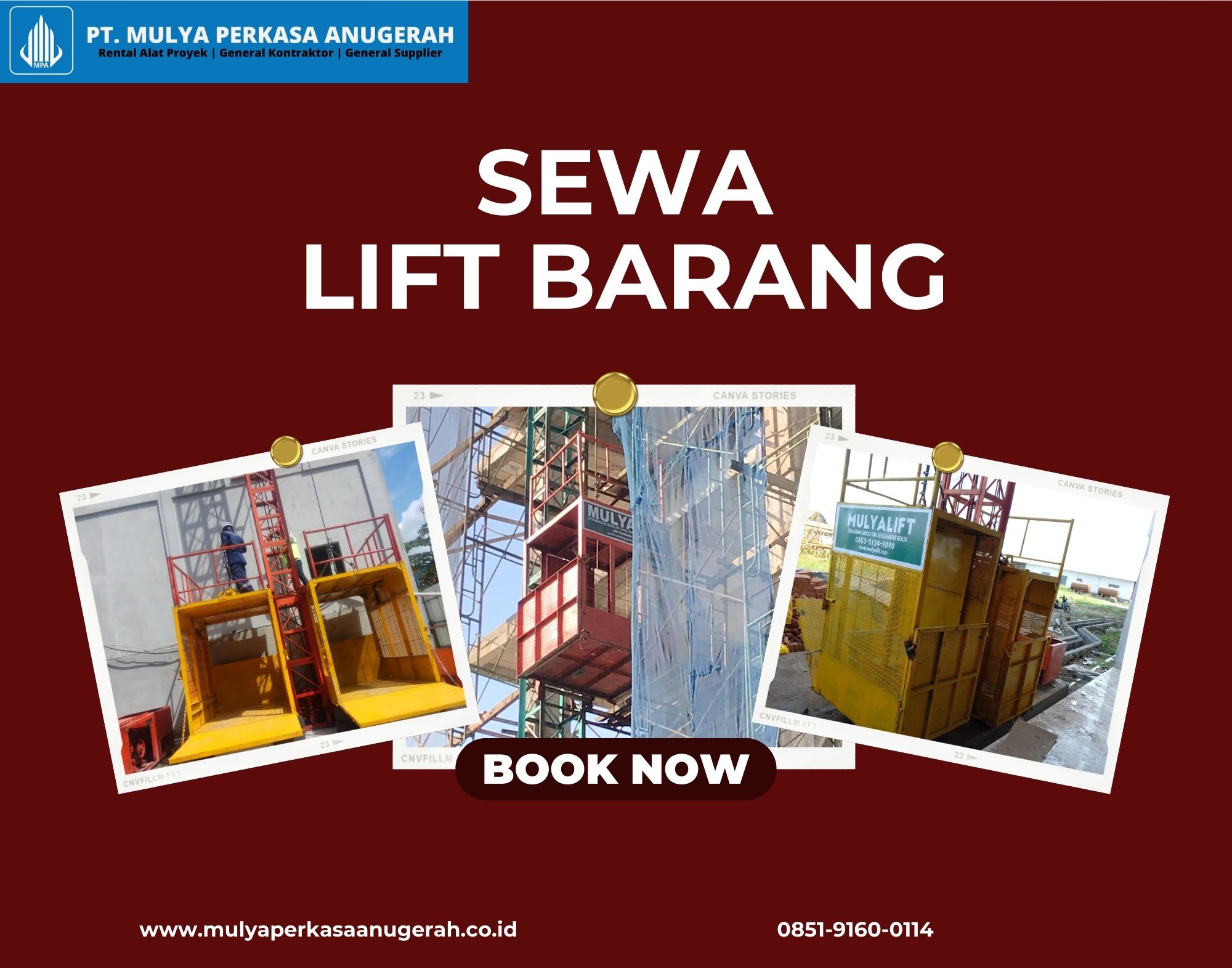 Lift Barang Kota Padang Panjang, Sumatera Barat