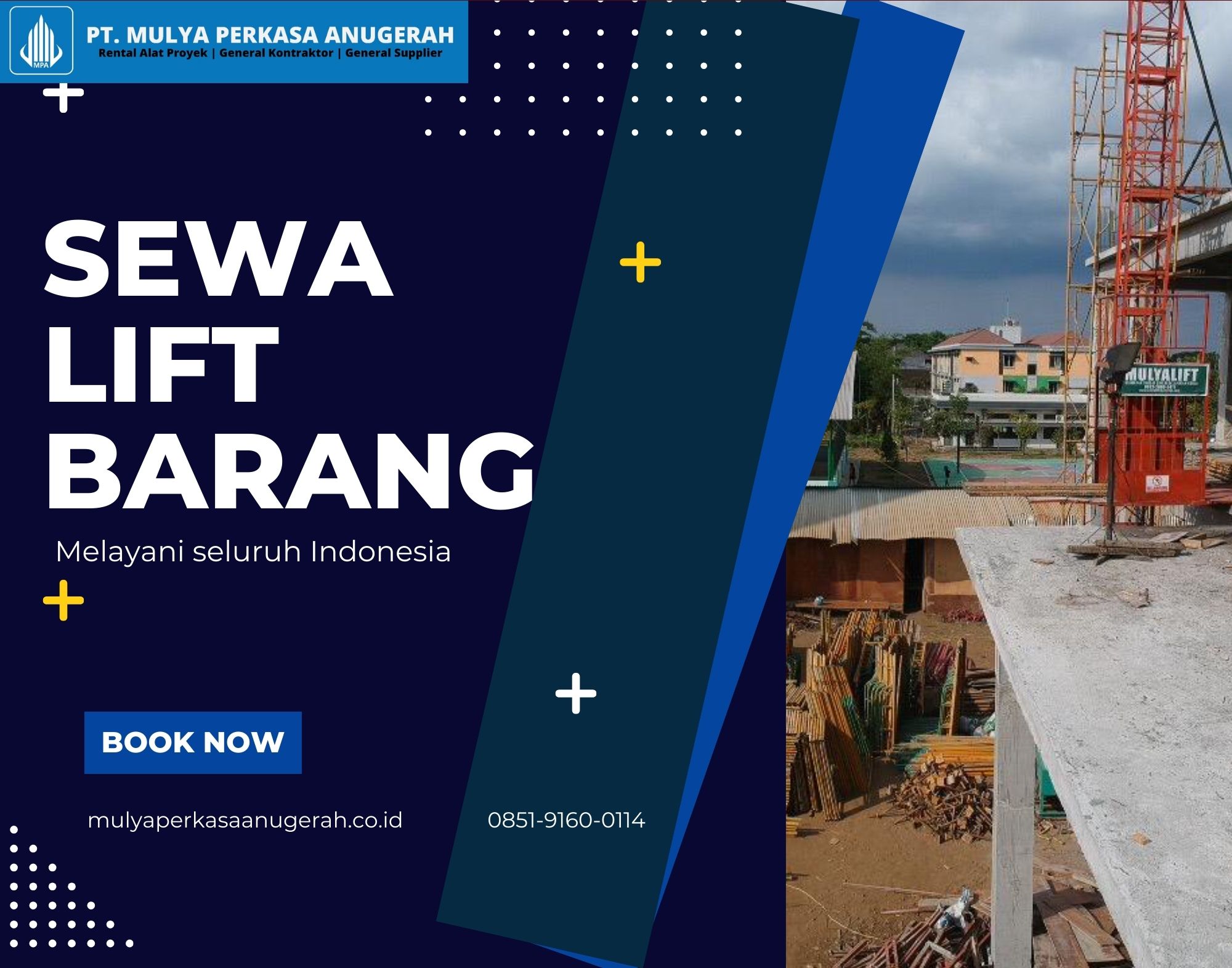 Lift Barang Material Proyek Kota Pariaman, Sumatera Barat