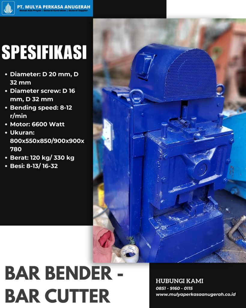 Sewa Bar Bending Bar Cutter Banten