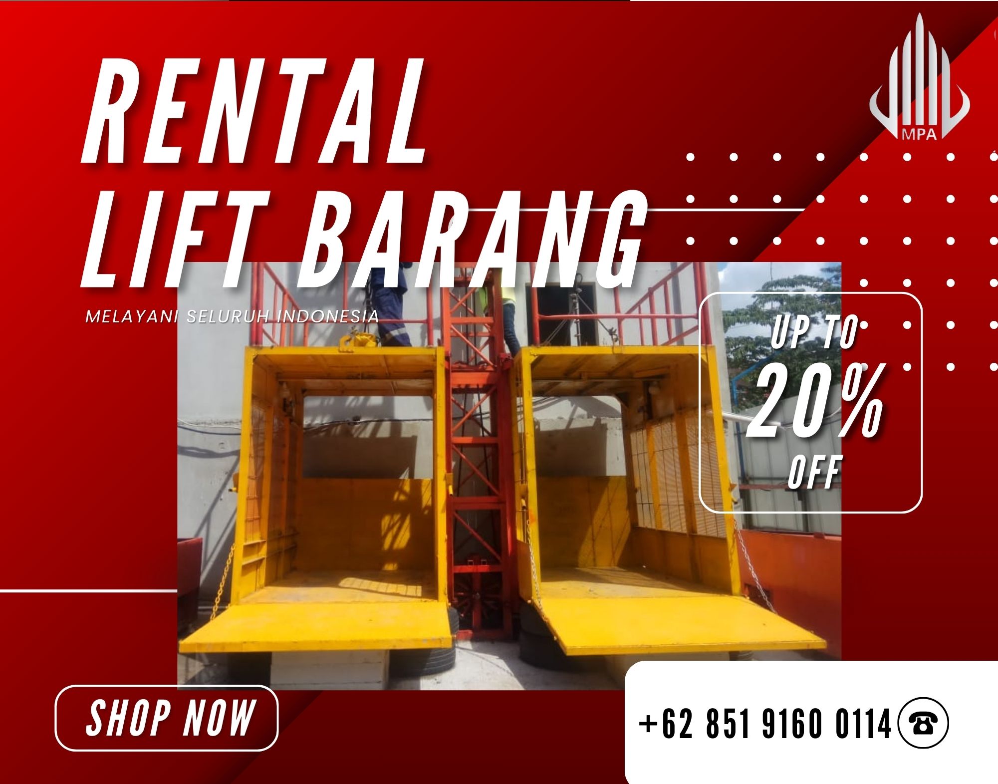 Sewa Lift Barang Karawang