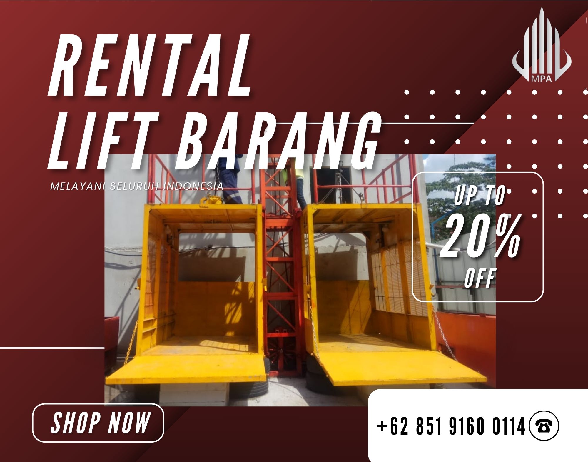 Sewa Lift Barang Pangandaran