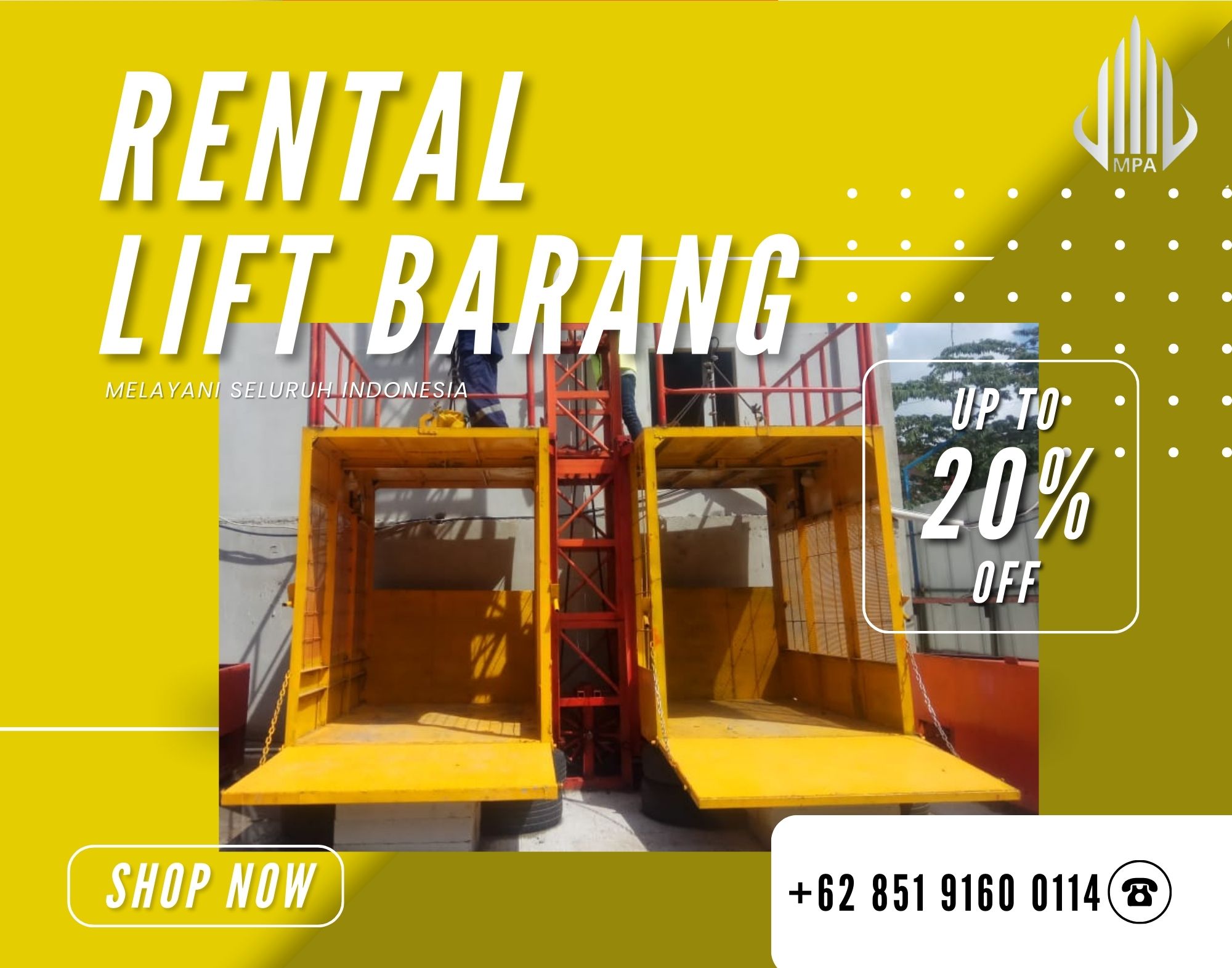 Sewa Lift Barang Banjar