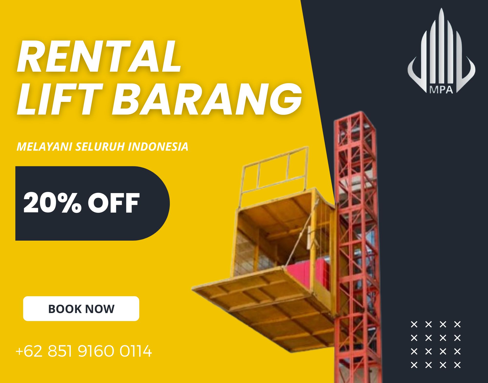 Sewa Lift Barang Penjaringan