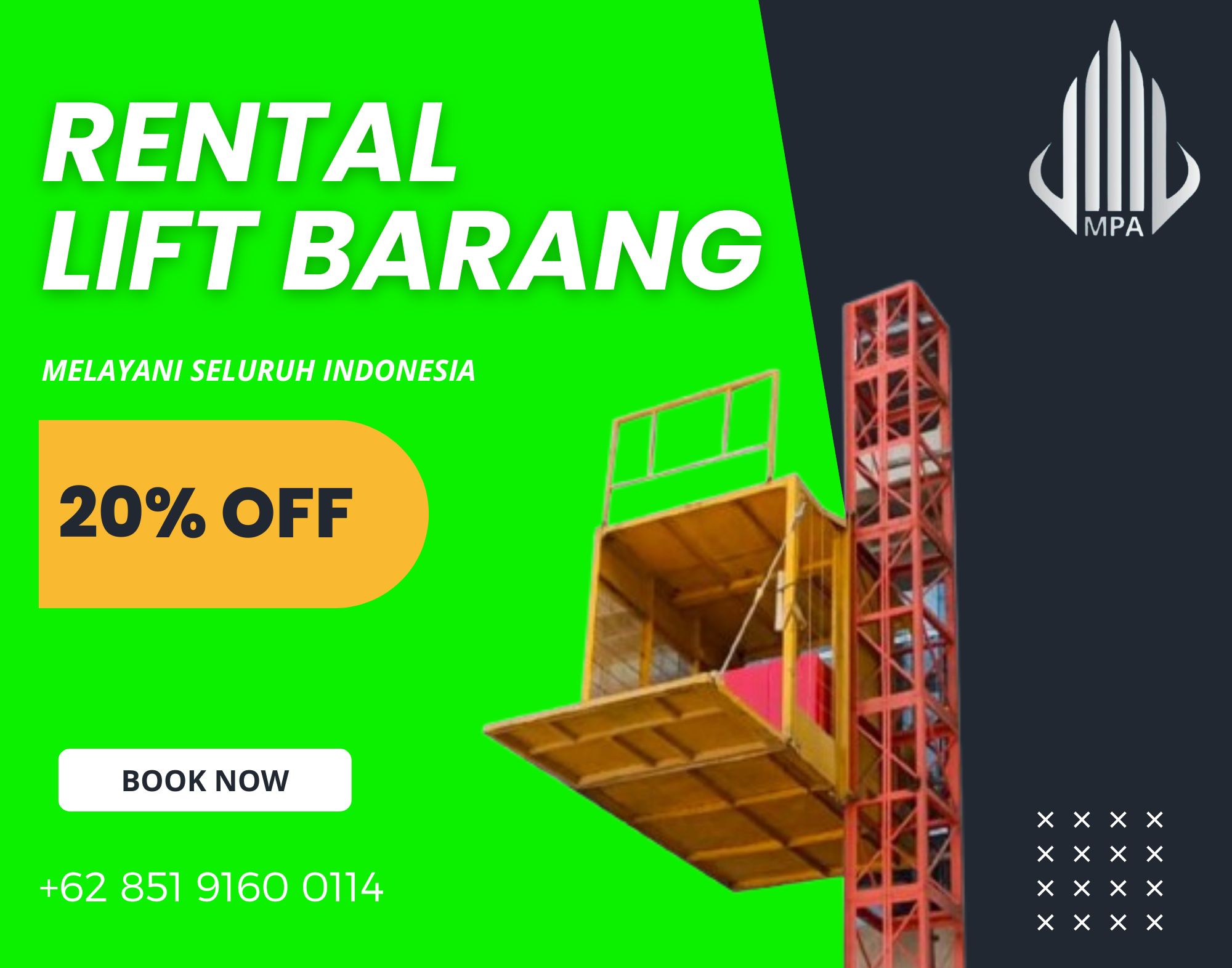 Sewa Lift Barang Pademangan