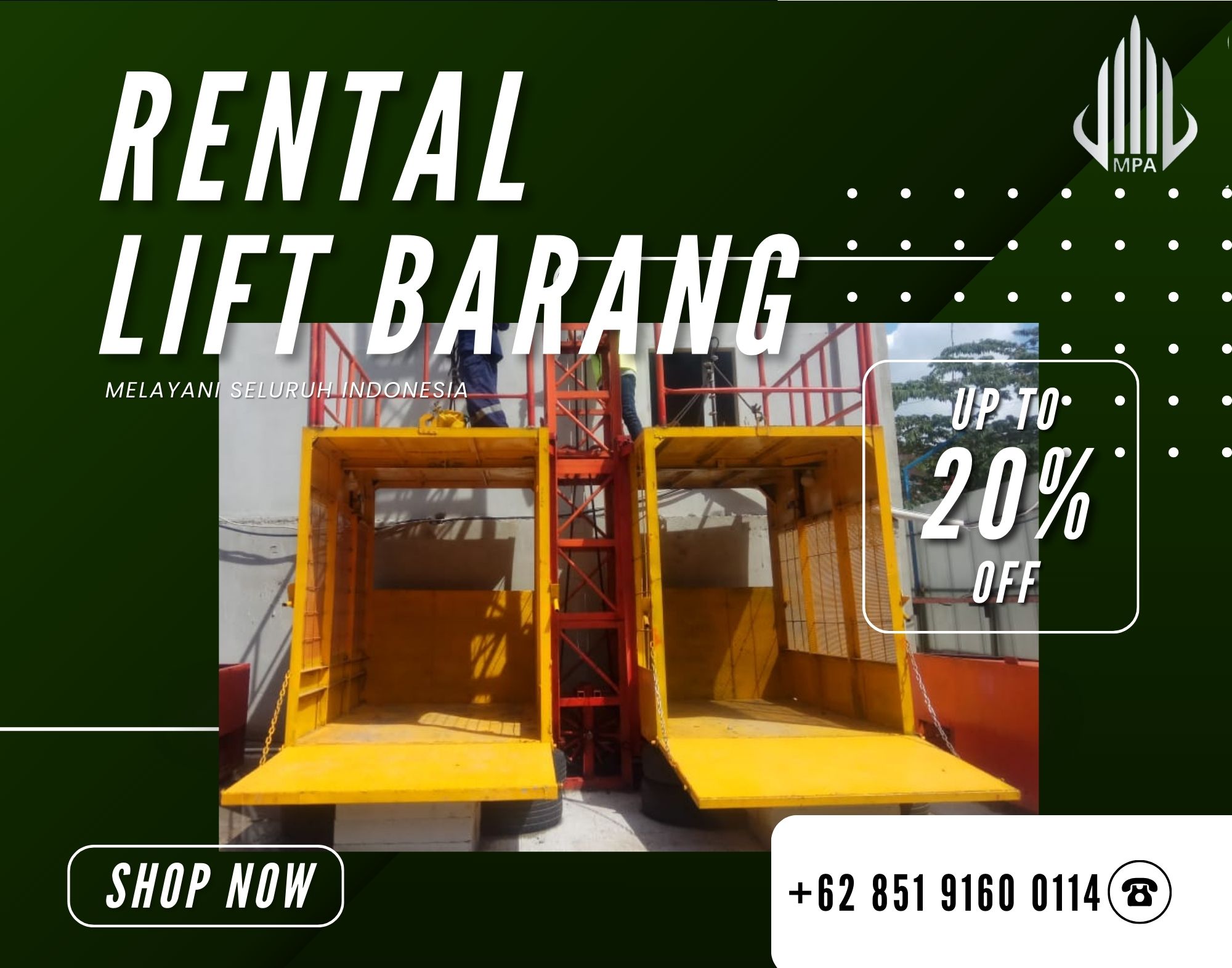 Sewa Lift Barang Majalengka