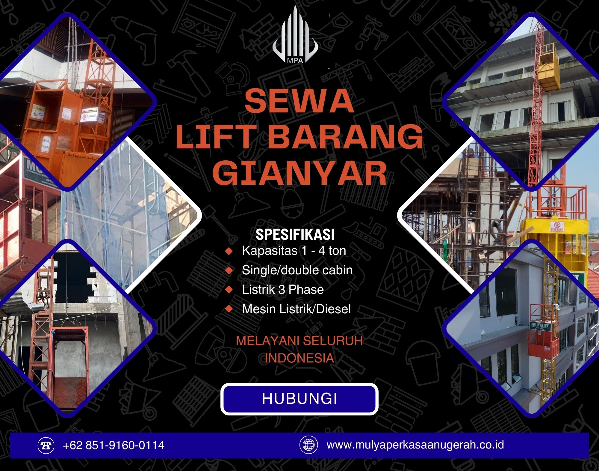 Sewa Lift Barang Gianyar