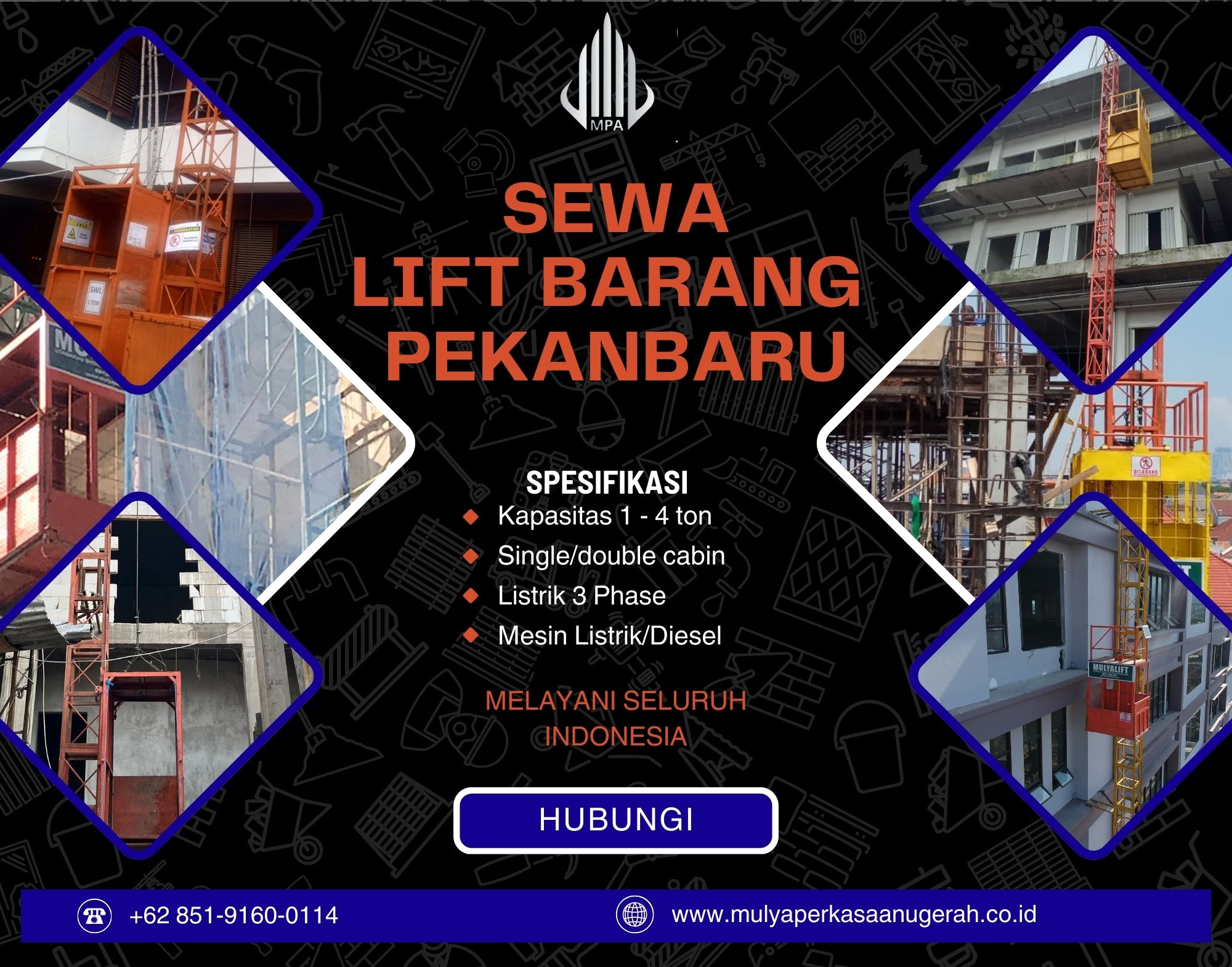 Sewa Lift Barang Pekanbaru