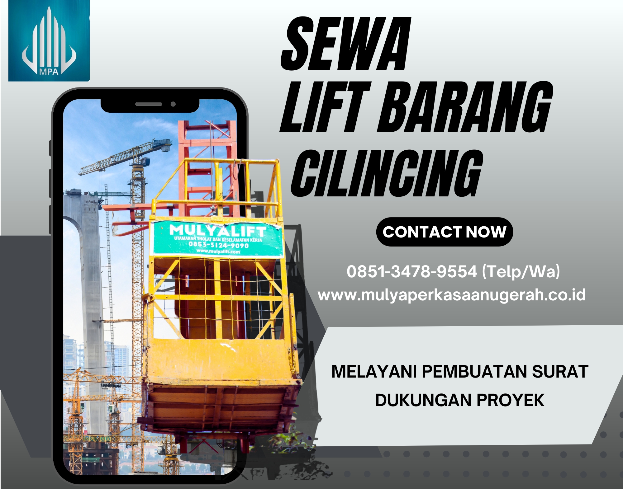 Sewa Lift Barang Cilincing