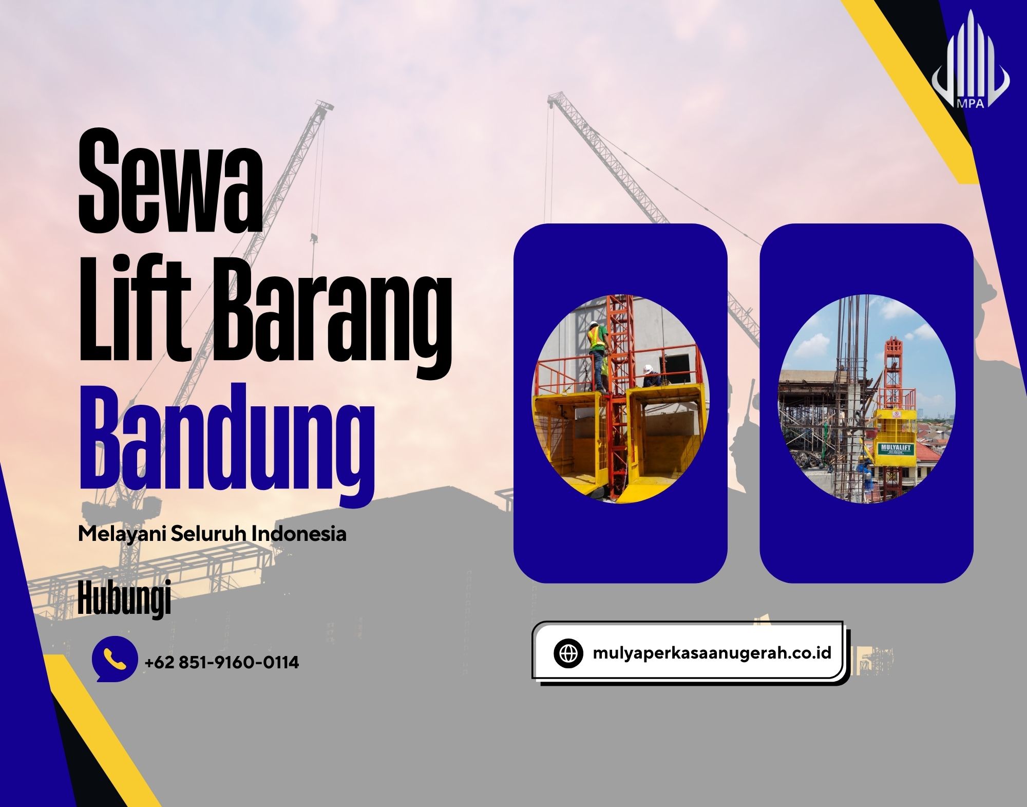 Sewa Lift Barang Bandung, Jawa Barat : Bisa Nego