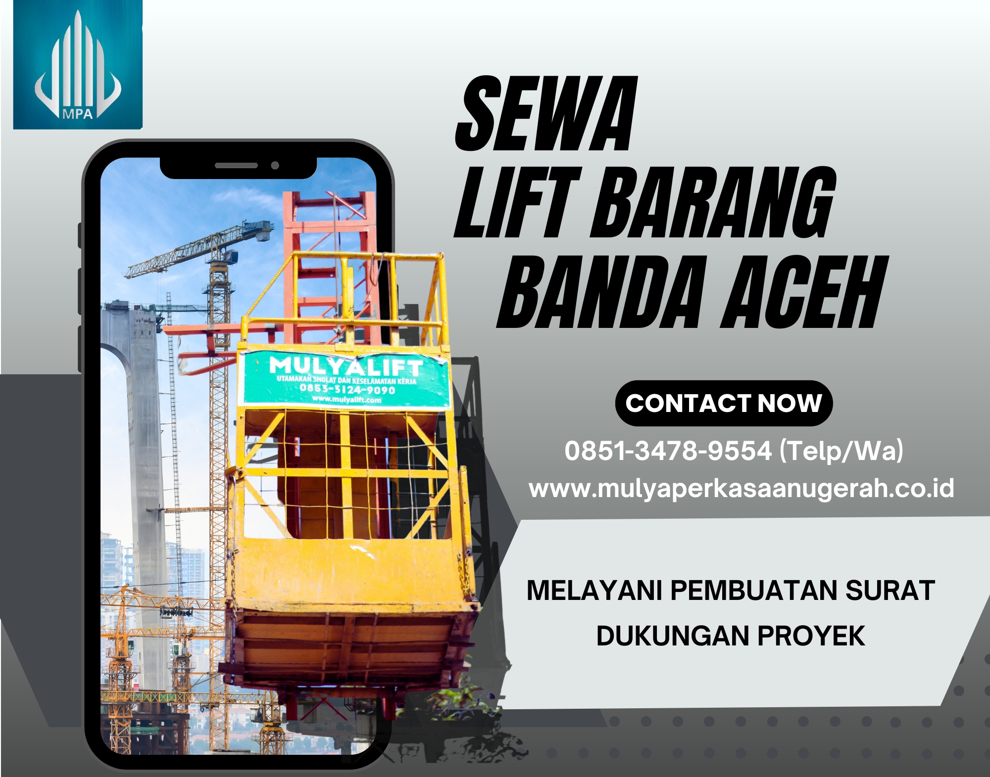 Sewa Lift Barang Banda Aceh
