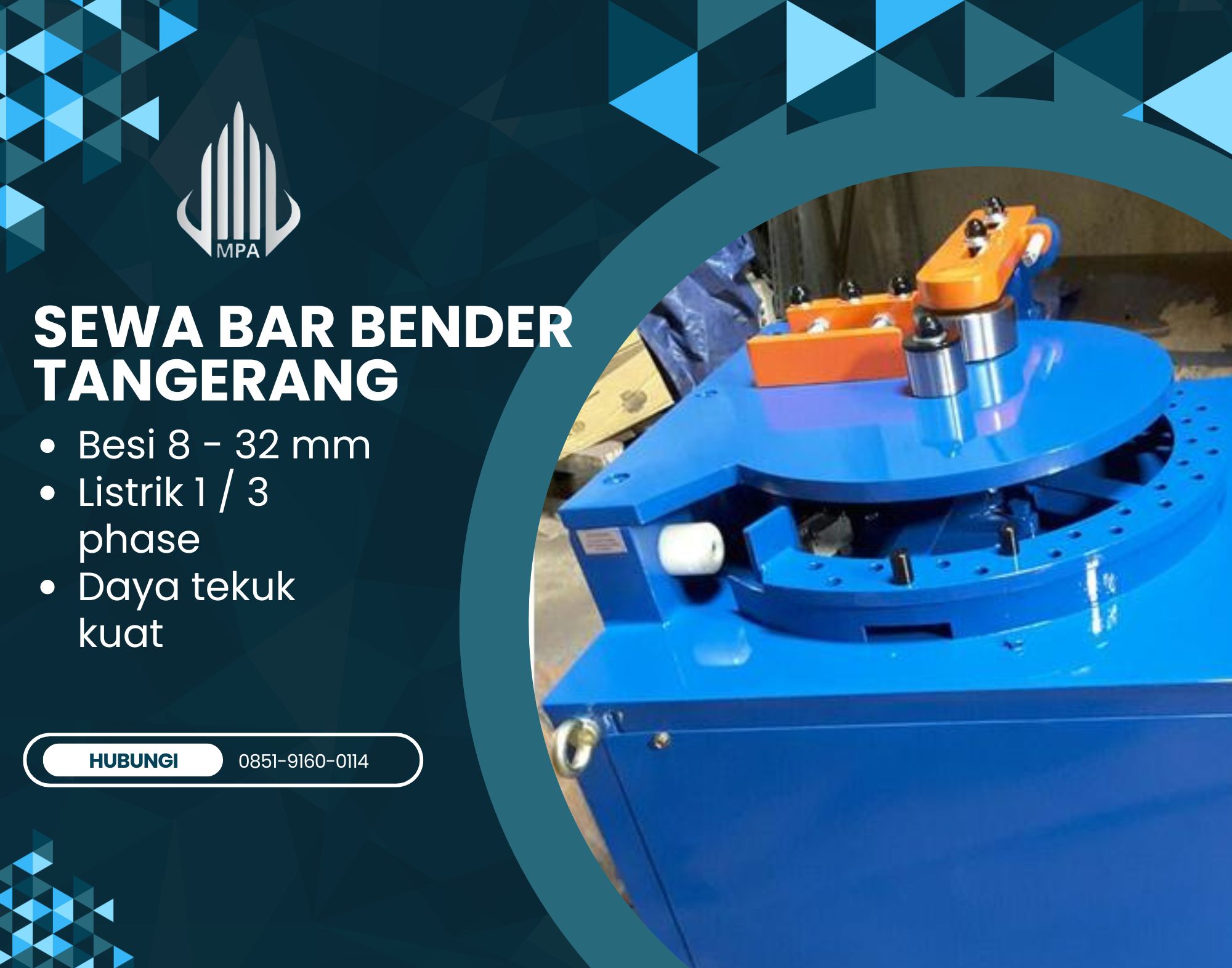 Sewa Bar Bender Tangerang | Bar Bending | 085191600114