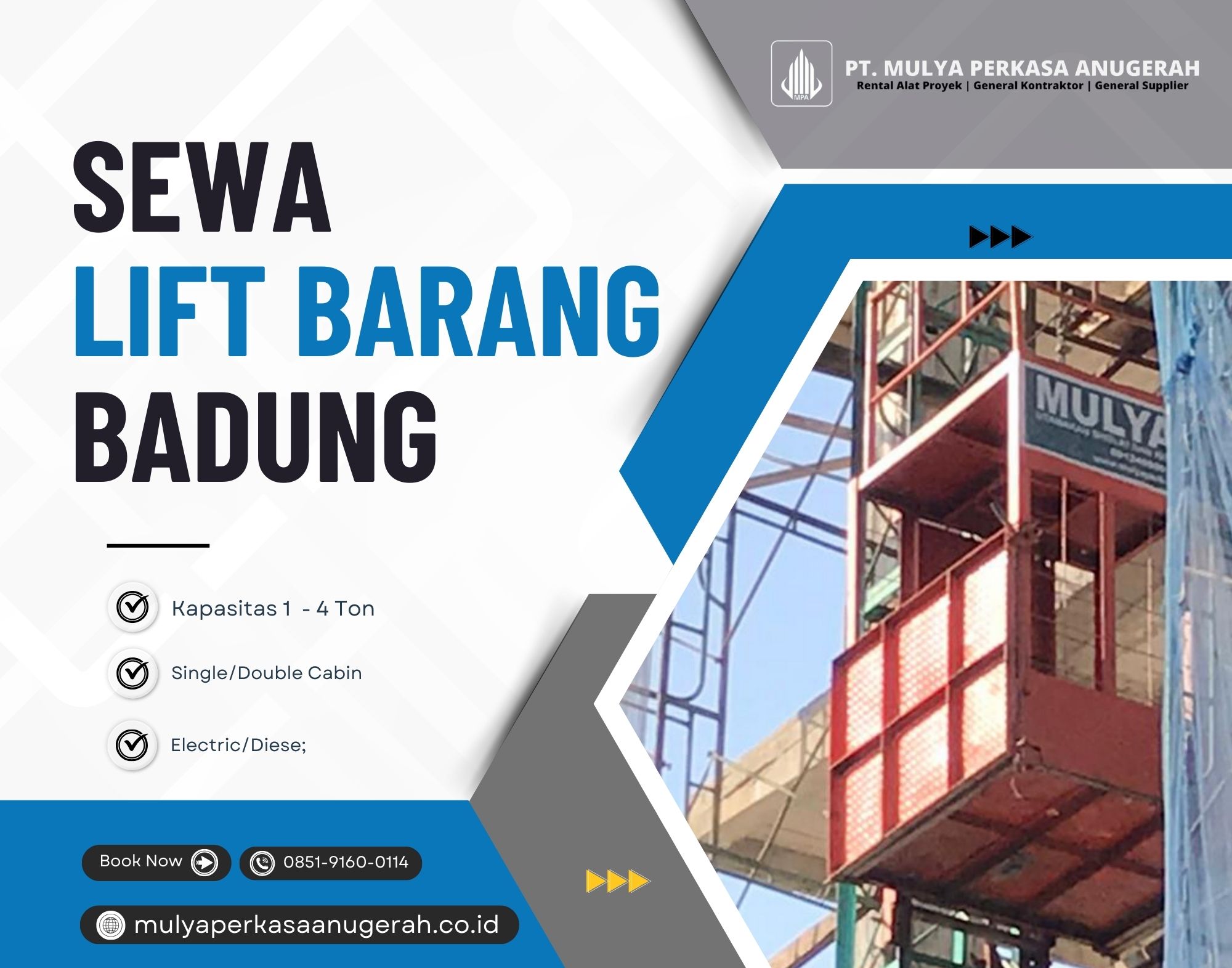 Sewa Lift Barang Badung