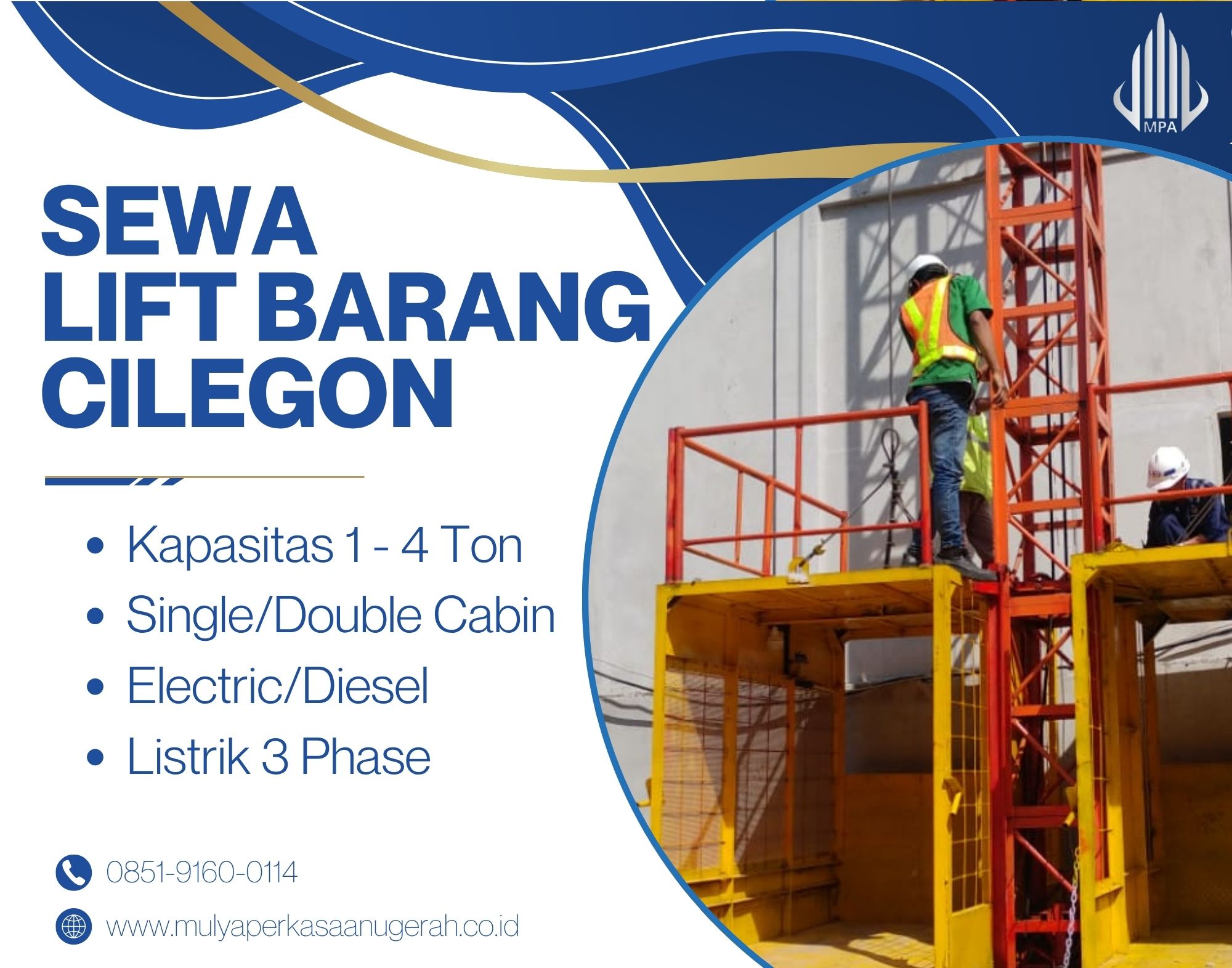 Sewa Lift Barang Cilegon