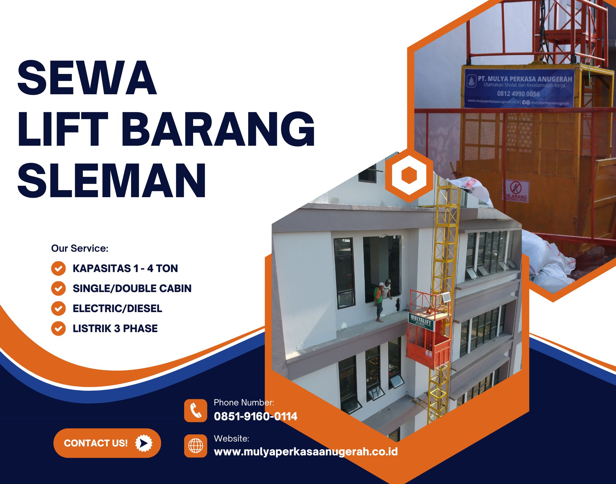 Sewa Lift Barang Sleman