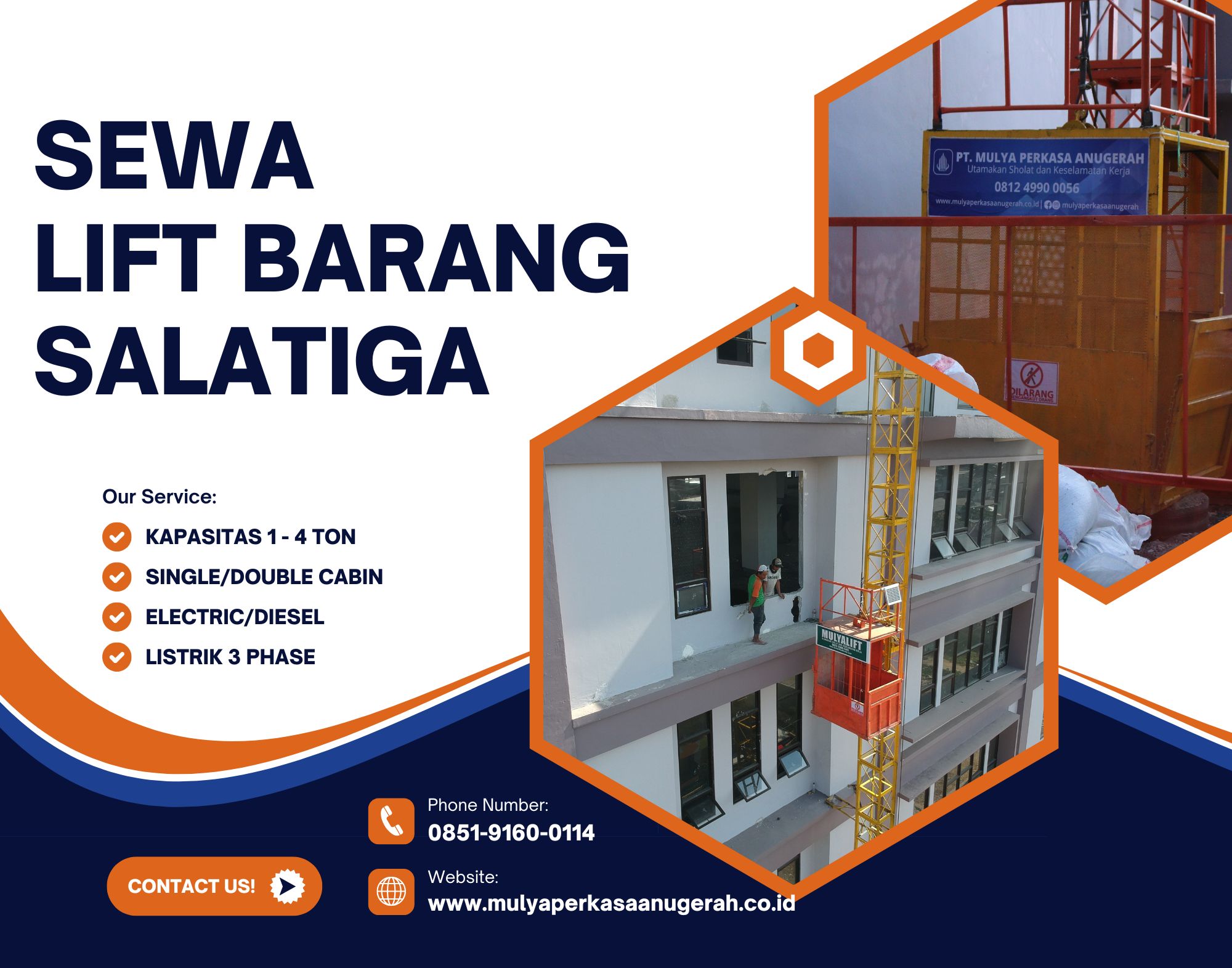 Sewa Lift Barang Salatiga