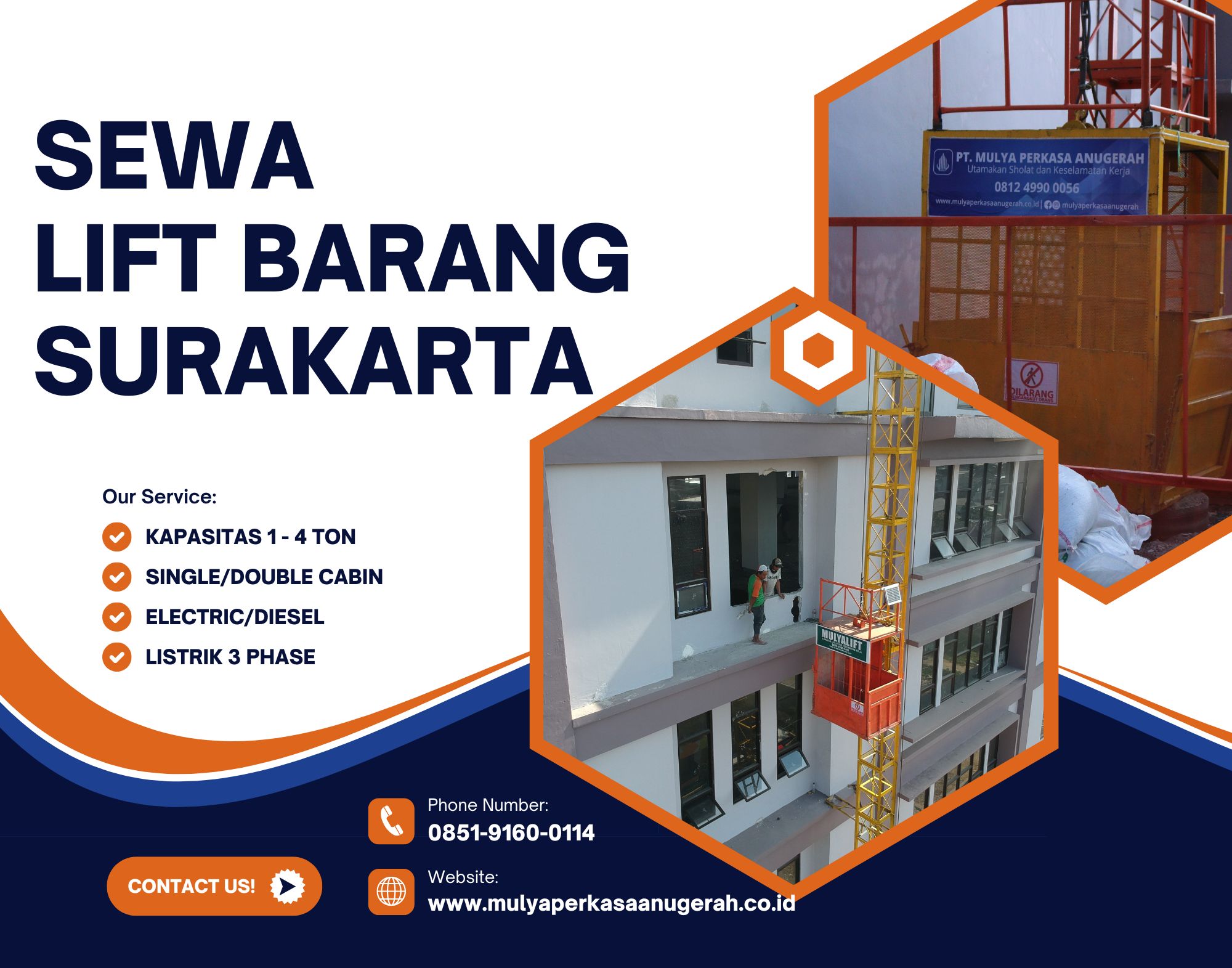 Sewa Lift Barang Surakarta