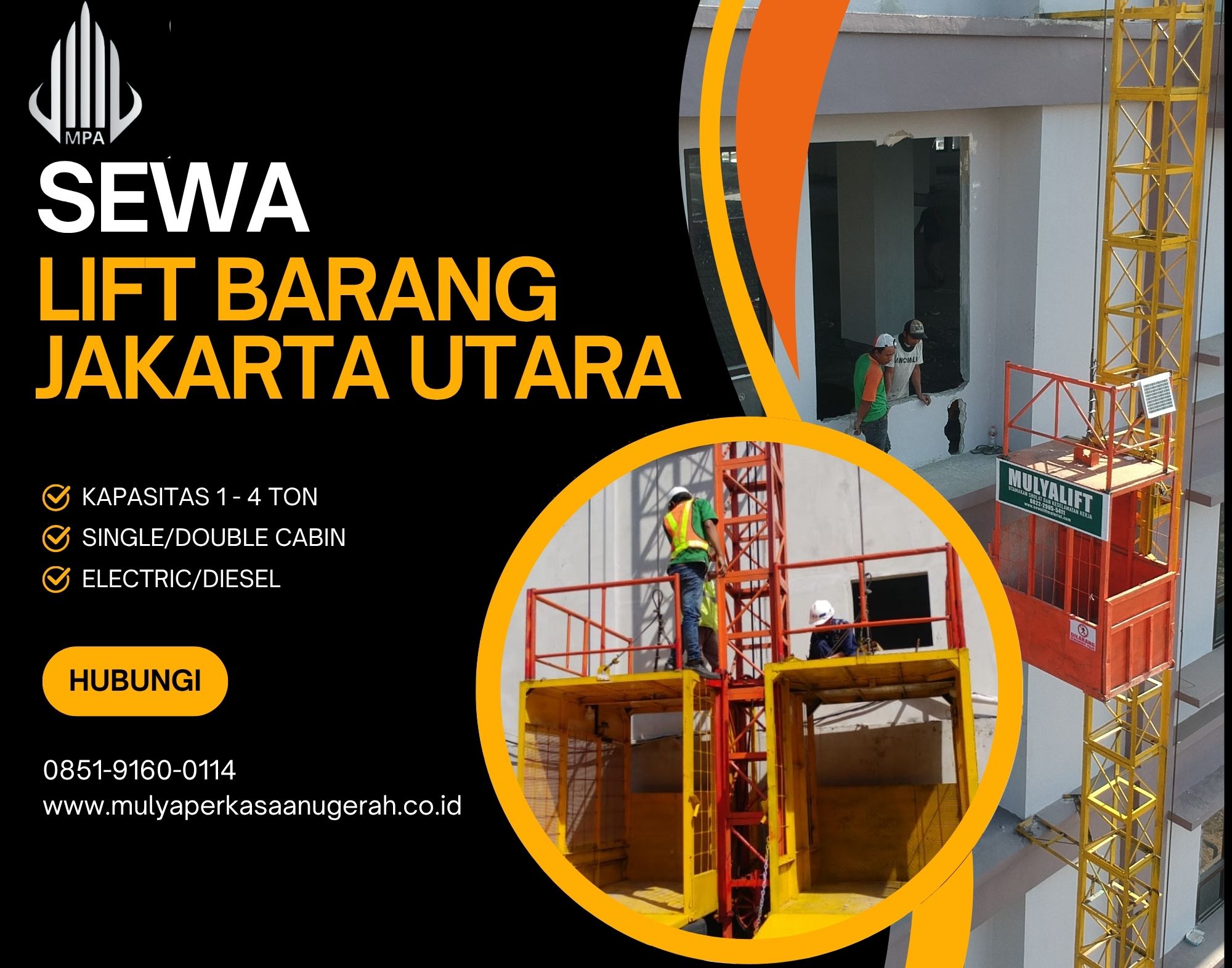 Sewa Lift Barang Jakarta Utara