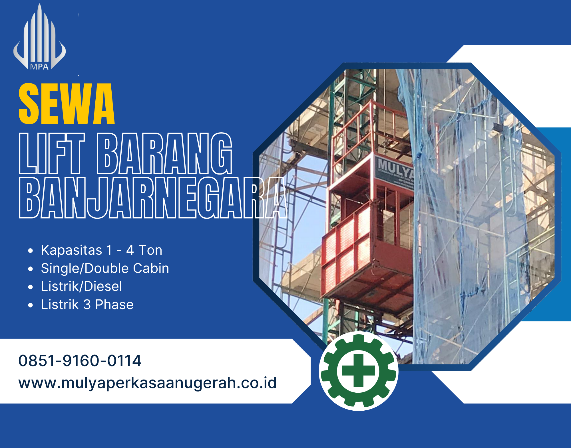 Sewa Lift Barang Banjarnegara