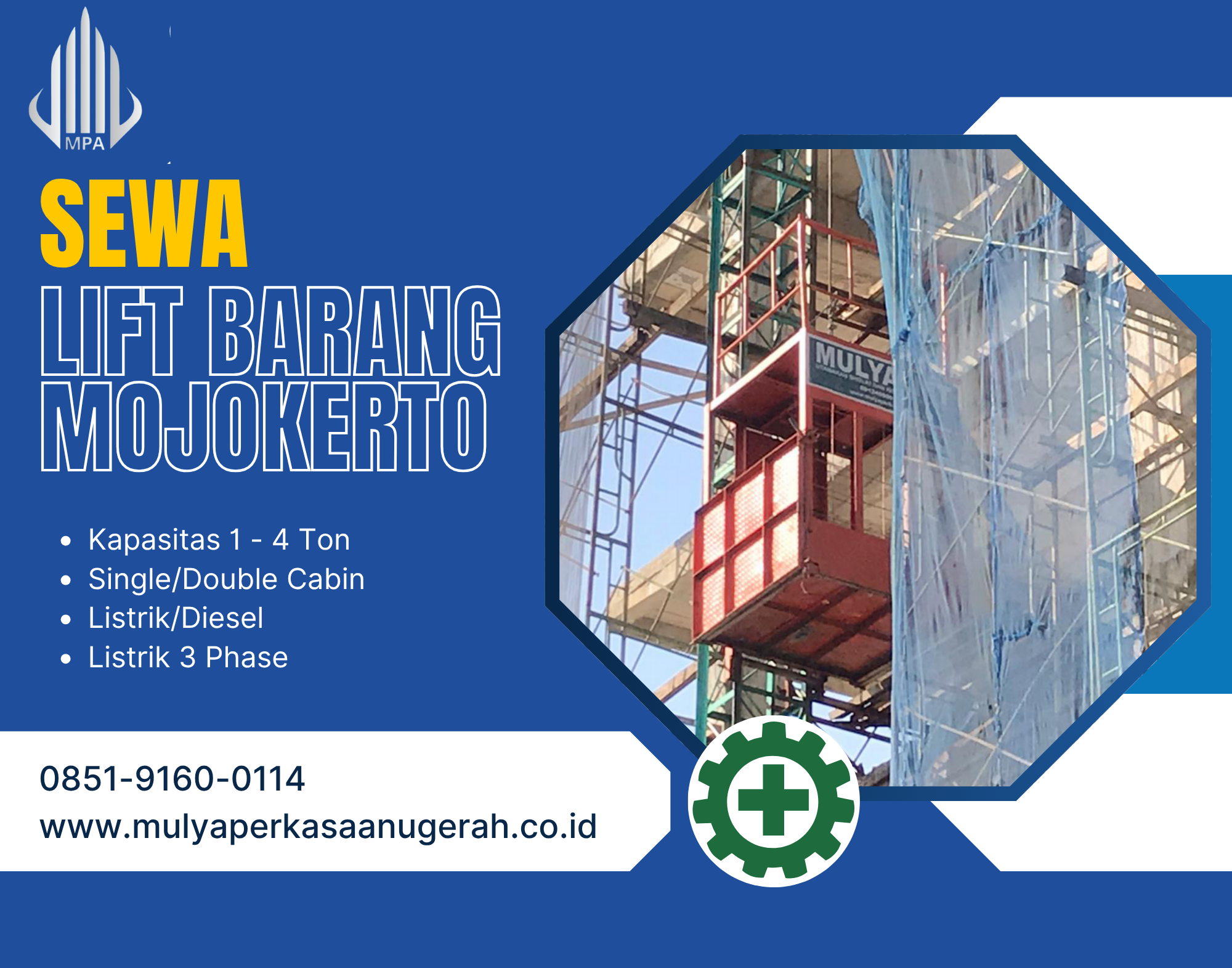 Sewa Lift Barang Mojokerto