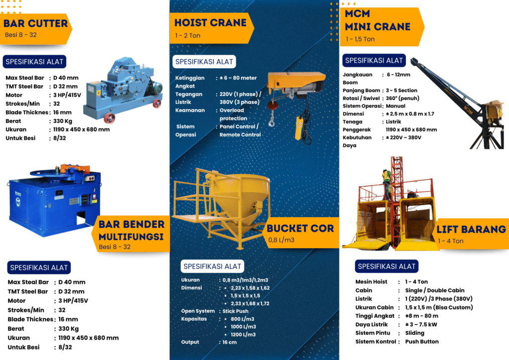 sewa lift barang bandung
