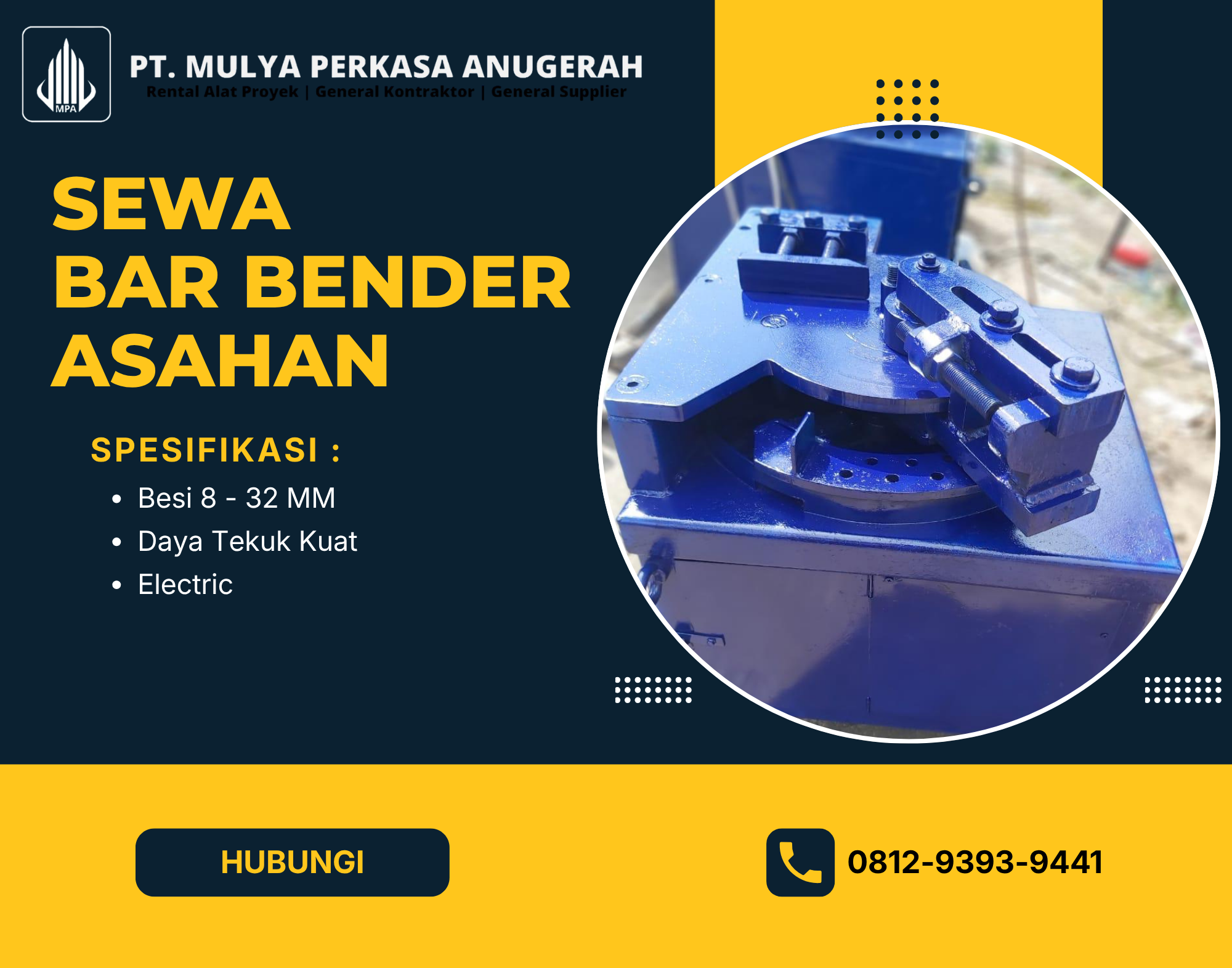 Sewa Bar Bender Asahan