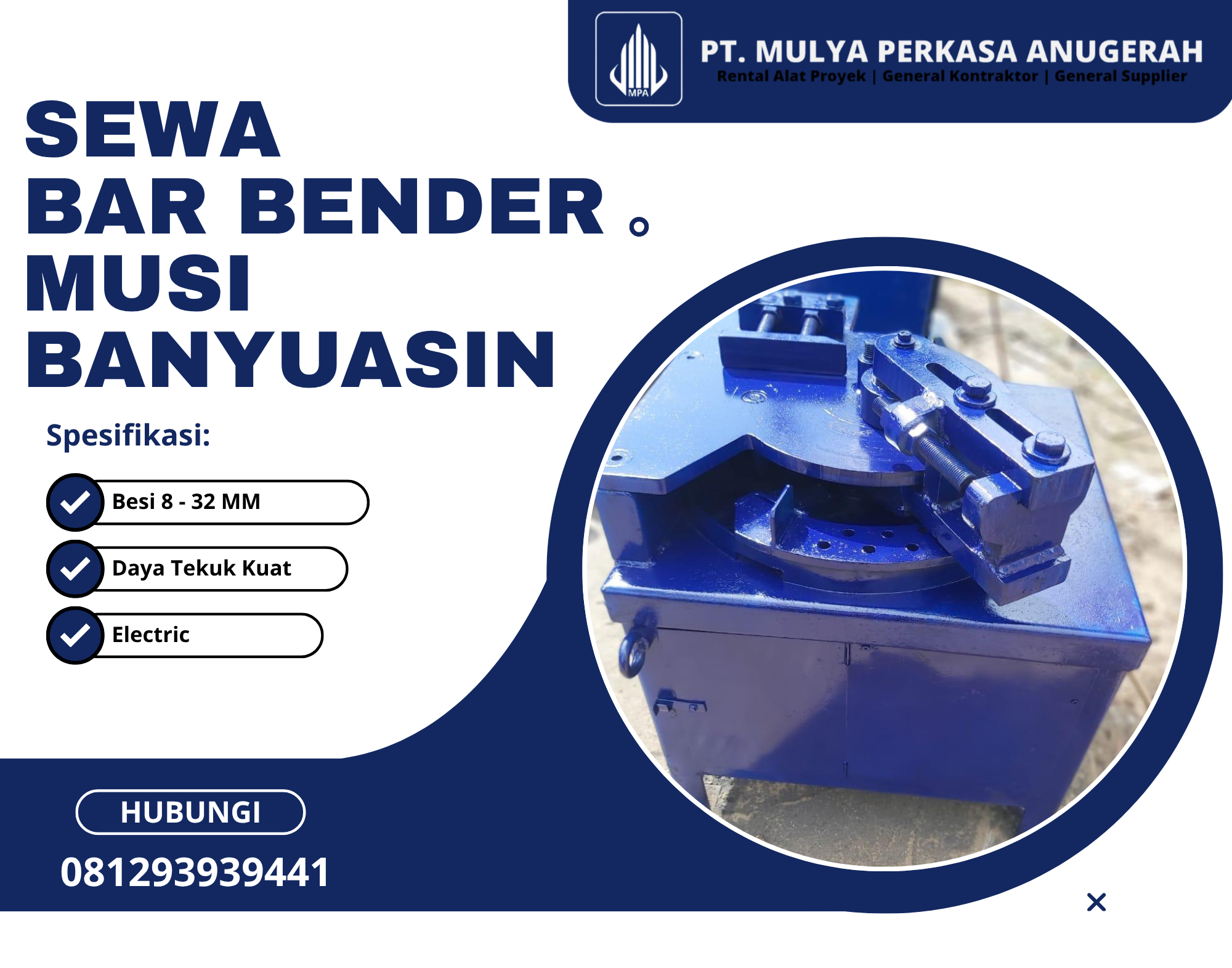 Sewa Bar Bender Musi Banyuasin