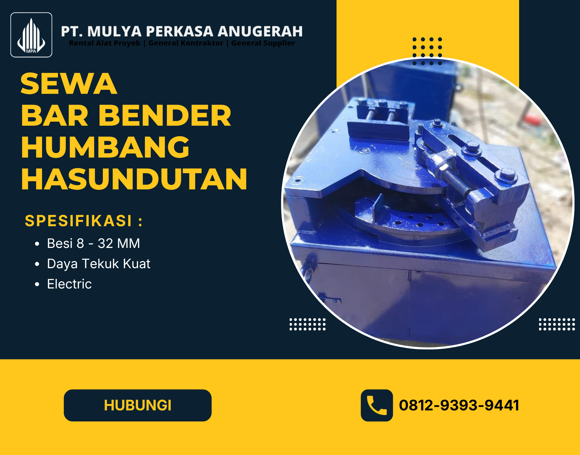 Sewa Bar Bender Humbang Hasundutan