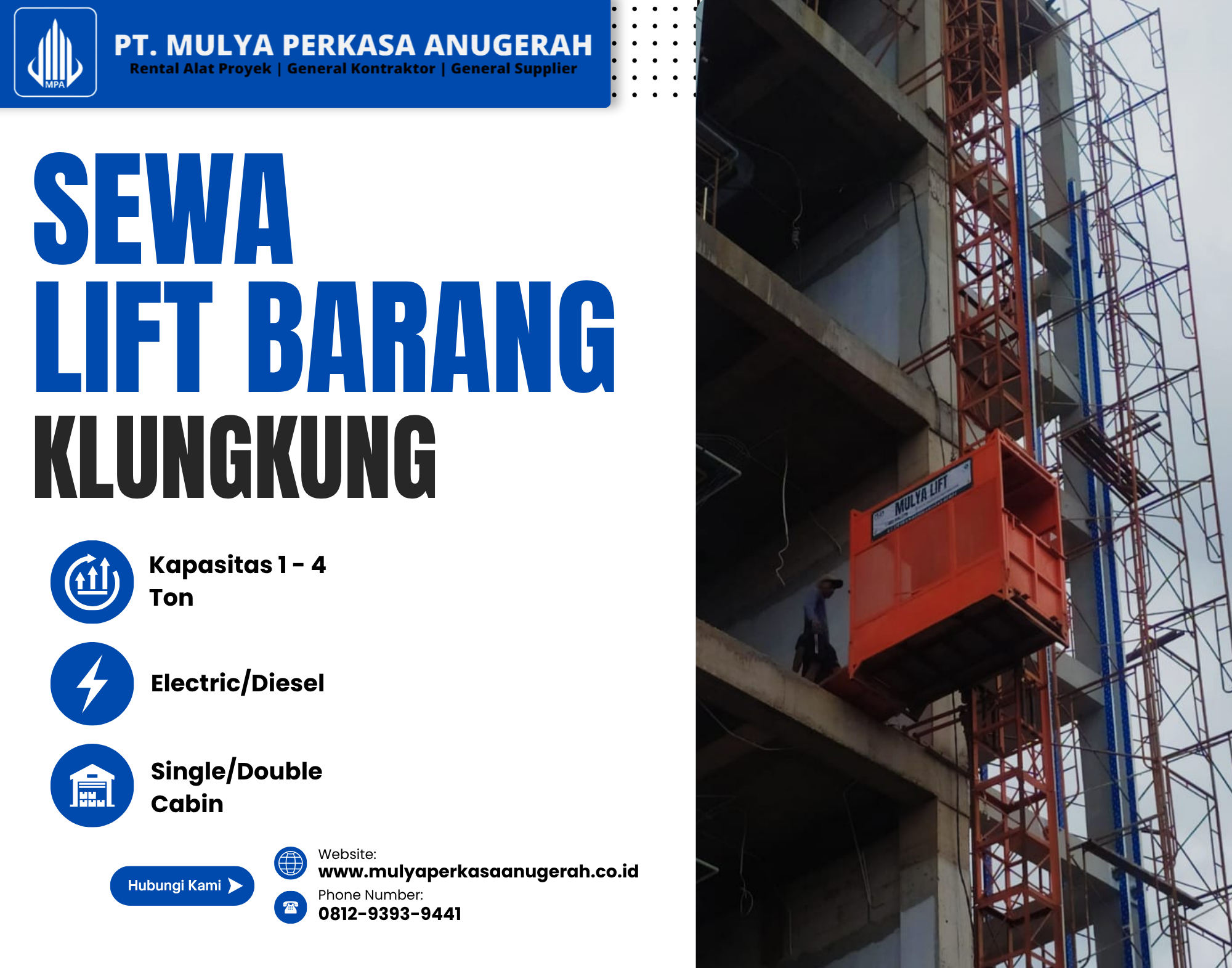 Sewa Lift Barang Klungkung